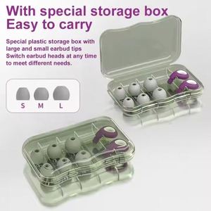 Bouchons d'oreilles en silicone personnalisés avec logo, réduction du bruit, protection auditive, kits d'intérieur pour dormir - Product Image 4