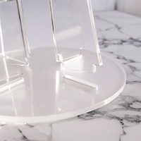 Cadeau de Noël personnalisé Artisanat créatif en acrylique Décoration de table Mini sapin de Noël transparent Casse-tête