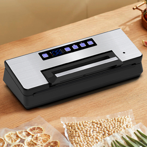 Sellador de Alimentos <span class=keywords><strong>al</strong></span> <span class=keywords><strong>Vacío</strong></span> Eléctrico de 145W con Panel Metálico Cepillado, Máquina de Sellado Automática <span class=keywords><strong>para</strong></span> <span class=keywords><strong>Bolsas</strong></span> de Almacenamiento de Alimentos con Almacenamiento de Rollos de <span class=keywords><strong>Bolsas</strong></span> - Product Image 3