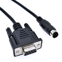 Db9 zu Mini Din Ps2 Kabel Ps/2 Mini Din 6Pin Stecker zu Db9 Buchse Rs232 Signal kabel D-Sub Stecker Kabel