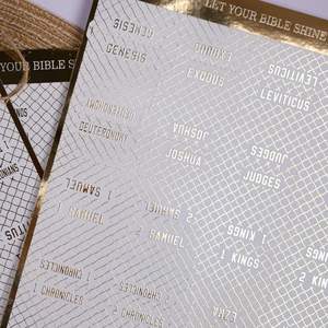 Etiquetas Adhesivas <span class=keywords><strong>Grandes</strong></span> con <span class=keywords><strong>Letras</strong></span> en Relieve Doradas, Laminadas, para la <span class=keywords><strong>Biblia</strong></span>, para Mujeres y Hombres - Product Image 4