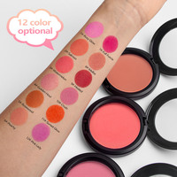 Blush Vegan Mat Naturel Éclat Rose Pêche Visage Joue Blush Cosmétiques Blush Poudre Palette Marque Privée