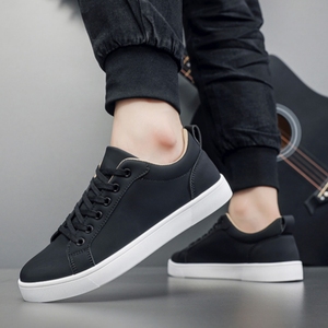 Spring New Korean Style Minimal Sneakers for Men Breathable <b>White</b> Casual Shoes - Product Image 6