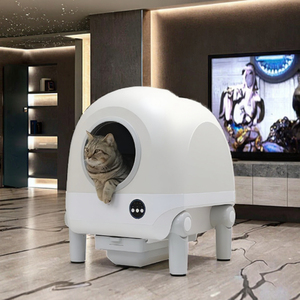 थोक 10 पीसी सफेद 70l 10 किलोग्राम स्व-सफाई बिल्ली कूड़े बॉक्स गंध नियंत्रण स्मार्ट स्पायर रिमोट कंट्रोल एंड्रॉइड लिटर/टोफू/बेंटनाइट - Product Image 3