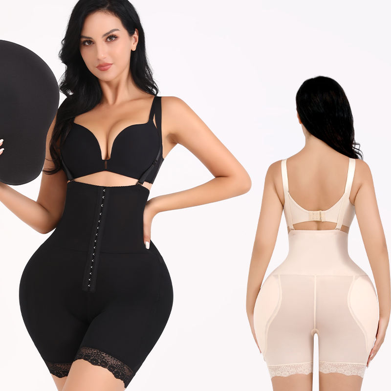 SXLH Hot Sale Slimming Shape Waist Trainer Plus Size Women's Lifting Hooks  Closure Compression Shapewear