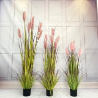 90cm 120cm 150cm 180cm Personnalisé Faux Maison Hôtel Décor De Roseau Artificiel Herbe Plante