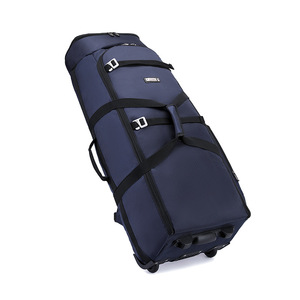 Unisex Water repellent Large capacity folding travel bag <b>backpack</b> <b>wheel</b> bag and boarding luggage golf club bag - Product Image 2