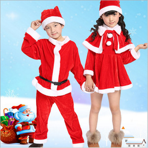 Doira Children's Santa Costume Set <b>Red</b> White Christmas Performance Outfit For Boys Girls With Accessories - Product Image 3