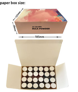 ผงไมก้าคุณภาพสูง 24 สี สำหรับทำสบู่ เป็นมิตรกับสิ่งแวดล้อม และสีสำหรับงานเรซิ่นและงานฝีมือ - Product Image 6
