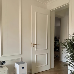 <span class=keywords><strong>Porte</strong></span> personnalisée en bois massif MDF <span class=keywords><strong>de</strong></span> style crème française avec peinture sur verre pour usage interne dans les maisons, hôtels et appartements - Product Image 6