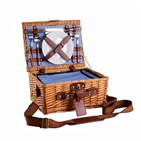Panier de pique-nique en osier fait main, nouveau design, multifonctionnel, durable, idée cadeau parfaite, produit très demandé