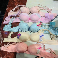 0.75 dolar Model LX004 Bra ukuran 34-38 cakupan penuh kualitas baik bordir murah Bra empuk untuk anak perempuan yogn