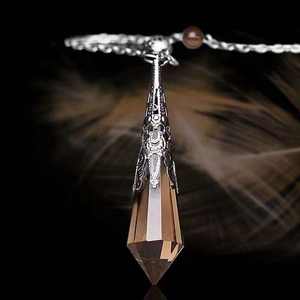 Naturel Blanc clair Quartz Cristal À Facettes Pendentif Esprit Pendule Pendentif En Gros Cristal Propre - Product Image 3