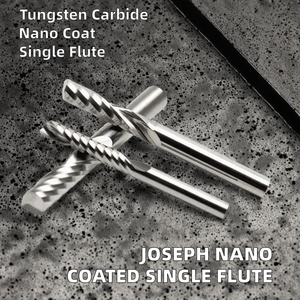 YF Joseph Fraise à queue conventionnelle en carbure de tungstène monocouche nano-revêtu, 25° de hélice, HRC55, pour défonceuse, OEM/ODM, 10mm - Product Image 3