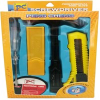 Ensemble d'outils à main G815, Kits d'outils à main, Tournevis, Couteau, Brosse, Pince, Marteau, Ruban adhésif, Produit à 1 $, Série 1$ Matériel et Outils