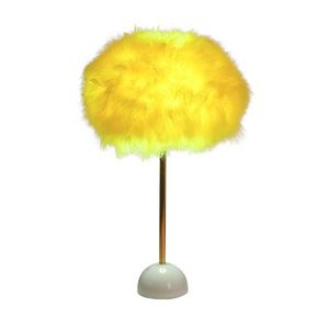 Modern Brass <b>Floor</b> <b>Lamp</b> Yellow Bell Shade Round <b>Base</b> E26 LED Dimmable High CRI 90 Residential Contemporary Design - Product Image 3