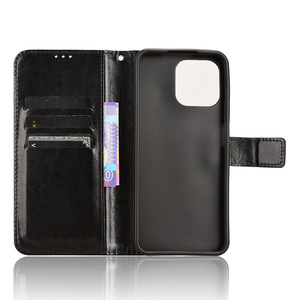 Pour <span class=keywords><strong>Blackview</strong></span> A96 étui portefeuille, rétro PU cuir fentes pour cartes support magnétique Flip Folio couverture de téléphone portable pour <span class=keywords><strong>Blackview</strong></span> A96 - Product Image 3