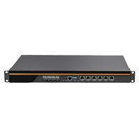 Perangkat Intel Core I5 I7 Router 1U Rak Mount SFP+ PoE Opnsense Appliance 2.5Gig PFSense Firewall Router 4 SFP 10G