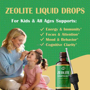 OEM ODM Vente chaude Gouttes de clinoptilolite zéolite liquide naturelle Complément vitaminique Santé intestinale pour enfants et adultes - Product Image 3