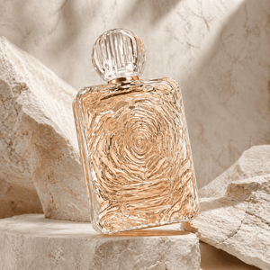 Nueva llegada, botella de perfume de vidrio vacía, personalizada, única, de 30 ml, 50 ml, 100 ml, botella de perfume de lujo con textura ondulada - Product Image 4