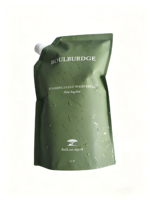 Pochette souple personnalisée de 1 litre avec bec verseur pour détergent liquide, idéale pour le savon moussant pour les mains