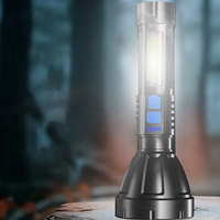 Projecteur LED portable ultra-lumineux à longue portée, rechargeable par USB, avec affichage de la batterie, pour éclairage extérieur, lampe torche puissante