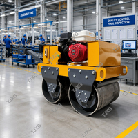 Compacteur vibrant à double tambour XG50 Honda GX270 6,7 kW, certifié CE ISO, pour le compactage de l'asphalte et du sol