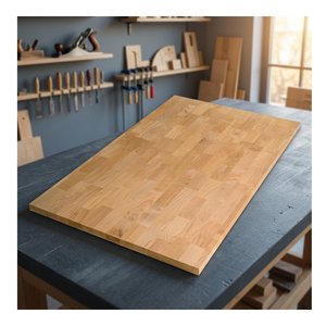 Tablero de Madera de Pino con Juntas Dentadas Personalizado para Escritorios de Oficina con Superficie Decorativa de Color Madera Natural - Product Image 3