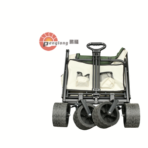 Công suất lớn ngoài trời tiện ích Gấp Cắm Trại ráp toa xe giỏ hàng bãi biển giỏ hàng với tất cả các địa hình bánh xe - Product Image 4
