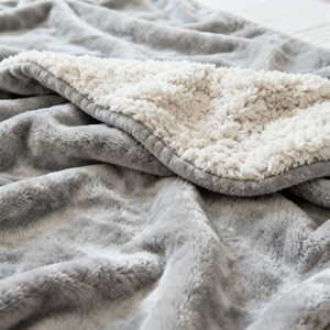 Double Sided Sherpa Fleece <strong>Blanket</strong> <strong>Extra</strong> Thick Plush Reversible Winter <strong>Throw</strong> <strong>Blanket</strong> and <strong>Large</strong> Couch Cover - Product Image 2