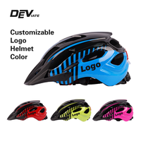 Casque de vélo universel réglable ultra-léger ODM OEM DEVIATE pour adultes hommes femmes avec lumières LED clignotantes EPS+PC 13 aérations