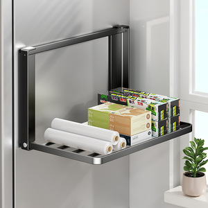 Étagère magnétique pliable pour réfrigérateur Sea Shark, en acier carbone, 1 niveau, sans perçage, pour organiser le réfrigérateur de cuisine - Product Image 1