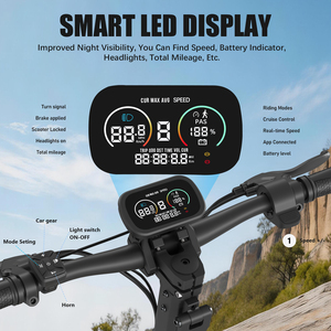 สกู๊ตเตอร์ J2Max 1200W ประสิทธิภาพสูง ความเร็ว 50 กม./ชม. ระบบกันสะเทือนเต็มรูปแบบ ยาง 11 นิ้ว มีสินค้าในสหรัฐอเมริกา มอเตอร์ J2Max กำลังสูง 1200W พร้อมจัดส่ง - Product Image 6
