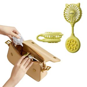 Mini Portable USB Rechargeable Suction Cup Mount Air Cooler Fan-Personal Use Small Handheld Bulk Promotional <b>Gifts</b> - Product Image 2
