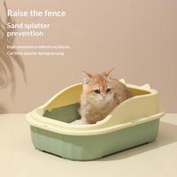 Bac à litière semi-fermé anti-odeur de petite taille pour chat et chaton, fournitures pour animaux de compagnie, vente en gros, une pièce, livraison gratuite, livraison directe