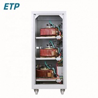 Stabilisateur de tension monophasé AC AVR à commande servo-moteur série SBW 15-30 kVA, affichage LED, efficacité 98 %, usage industriel SVC