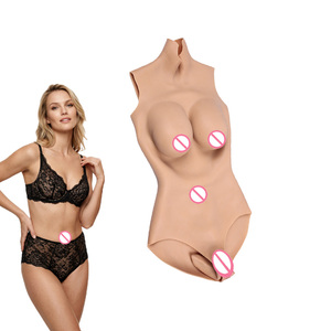 Combinaison en silicone avec seins et vagin réalistes, fesses rehaussées, formes de seins artificiels pour cosplay féminin - Product Image 1