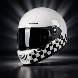 Casco de Motocicleta Integral con Visera Transparente, Estilo Retro Vintage para Conducir en la Calle - Product Image 4
