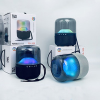 Speaker Bluetooth Portabel TG325 dengan Tali Lanyard, BT 5.1, Lampu LED RGB Warna-warni, TWS Stereo Pairing, Kartu TF, Baterai 1800mAh