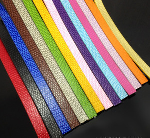 Sangle en <span class=keywords><strong>cuir</strong></span> PU effet peau de serpent DIY 8mm 10mm <span class=keywords><strong>au</strong></span> mètre pour lettres coulissantes, pièce d'accessoire pour bracelet DIY - Product Image 2