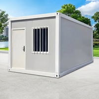 Estructura de Acero Prefabricada Modular Moderna e Impermeable para Viviendas Pequeñas, Contenedor, RV, Cochera, Baño, Taberna, Villa, Parque