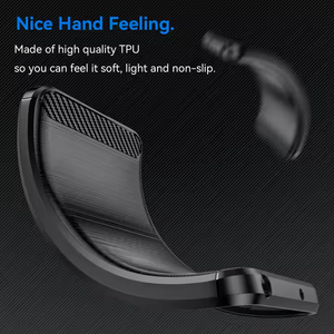 Coque arrière en TPU souple antichoc en fibre de carbone pour Redmi A3 A3X Note13 Pro 4G, étui de téléphone portable pour Xiaomi 13 POCO C61 M6 Pro - Product Image 6