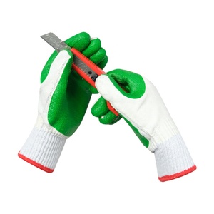 Antideslizante China Venta al por mayor Trabajo DE TRABAJO Guantes de película revestidos verdes y blancos para el trabajo - Product Image 5