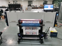 Imprimante DTF UV Locor 60 cm, machine d'impression d'étiquettes de transfert à froid en cristal 3D pour boîte d'emballage cadeau