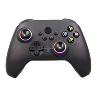 Manette sans fil Bluetooth Double Hall avec vibration Turbo et éclairage RGB pour PC, Android et mobile