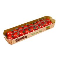Bac en papier jetable personnalisé pour l'emballage de fruits légumes matériaux recyclés écologiques fraises cerises tomates pour pomme