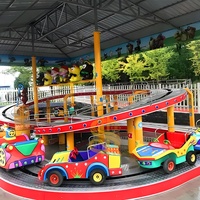 Mini-attraction de montagnes russes pour enfants, train électrique, jeu de carnaval, mini-attractions de navettes