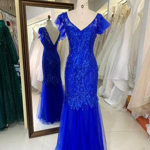 Nuevos vestidos azules elegantes <span class=keywords><strong>para</strong></span> madre del novio <span class=keywords><strong>para</strong></span> boda - Product Image 1