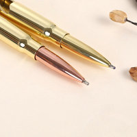 Stylo bille réplique de balle de calibre 30 plaqué or BMG avec ouvre-bouteille et stylo d'écriture, couleurs personnalisées, logo