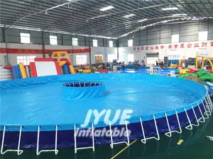 Large PVC Portable Above Ground Swimming Pool Rectangular Metal Frame Swimming Pool For Sale